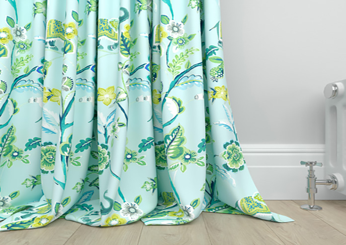 Gujarat, Cyan - Made to Measure Curtain - Image 6